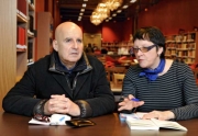 Маруся Климов и Пьер-Гийота в Национальной Библиотеке Франции. Париж, декабрь 2010 (фото © Кристоф Пети)