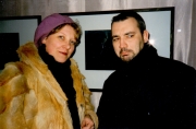 Маруся Климова и Илья Фальковский, СПб, музей Новой Академии  Изящных Искусств на Пушкинской, 10, 1999 г.