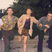 1999 год. Ольга Липовская, Дмитрий Голынко, Ольга Егорова (Цапля), Дмитрий Волчек, Маруся Климова.